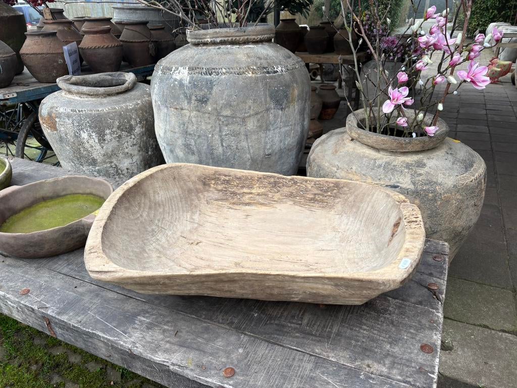 Oude houten trog, Ophalen, Gebruikt, Schaal, Nvt