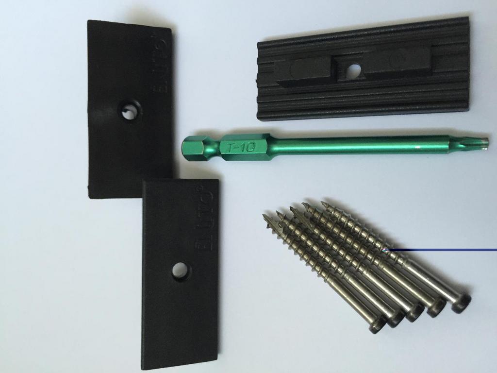 Terrasclips clips voor vlonders - nieuw!, Ophalen of Verzenden, Nieuw, Minder dan 50 mm, Rvs