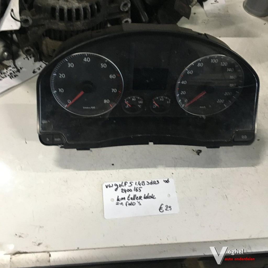 Vw Golf 5 1.4B 3drs 2006 Wagennr 2400165 Km Tellerklok, Gebruikt, -, -, Ophalen of Verzenden
