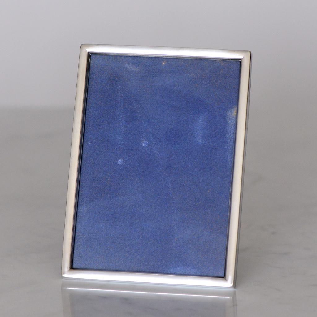 ✅ Fotolijst ZILVER rechthoekig retro ca. 1975, Ophalen of Verzenden, Zilver