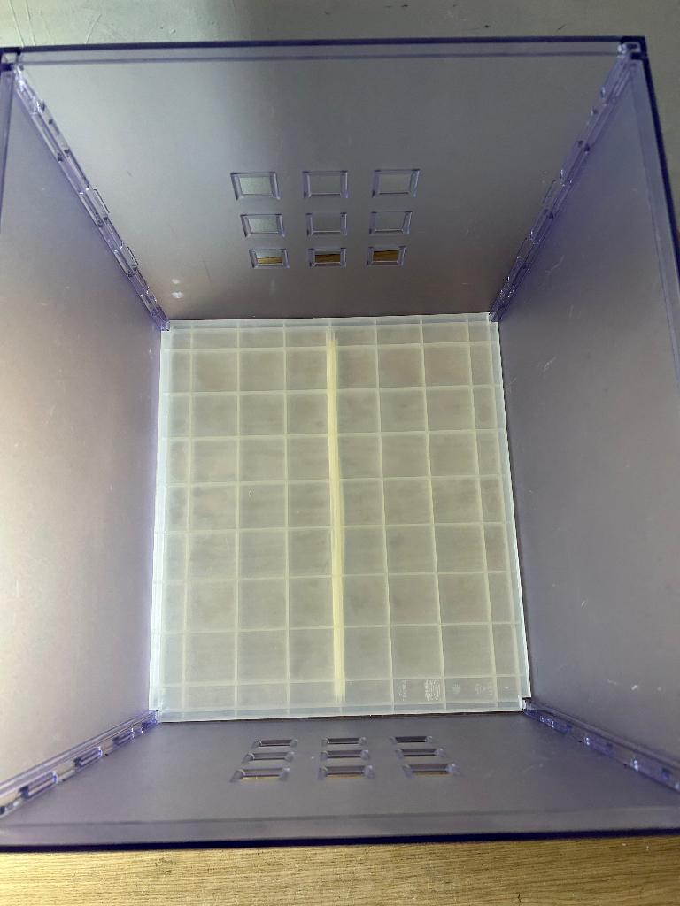 Ikea Lekman Bak voor Kallax Kast Lila, Gebruikt, 1 of 2 laden, Ophalen of Verzenden, Minder dan 100 cm