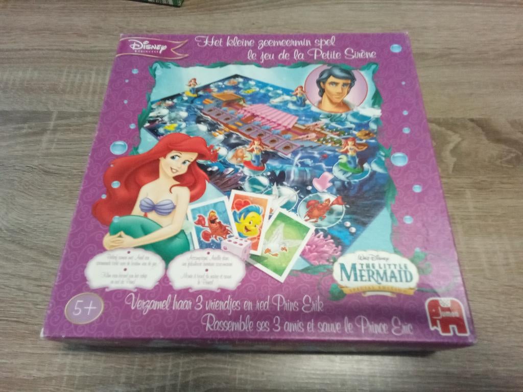 Het kleine zeemeermin spel, Disney, Hobby en Vrije tijd, Gezelschapsspellen | Bordspellen, Een of twee spelers, Ophalen, Gebruikt