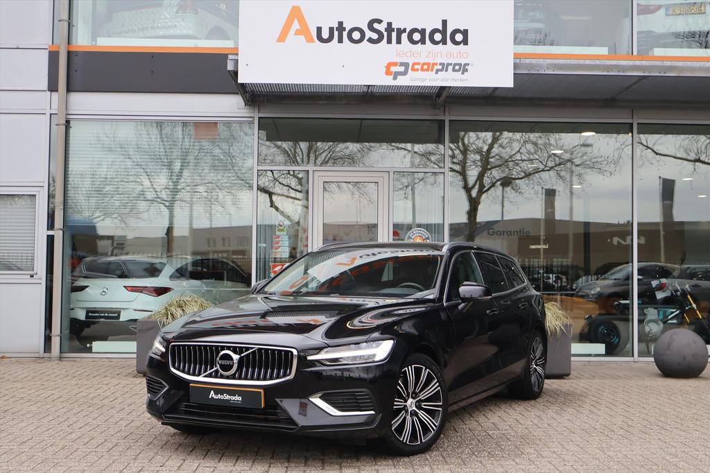 Volvo V60 T6 Business Pro Twin Engine 340pk AWD | Keyless |, Gebruikt, 4 cilinders, USB, Leder en Stof