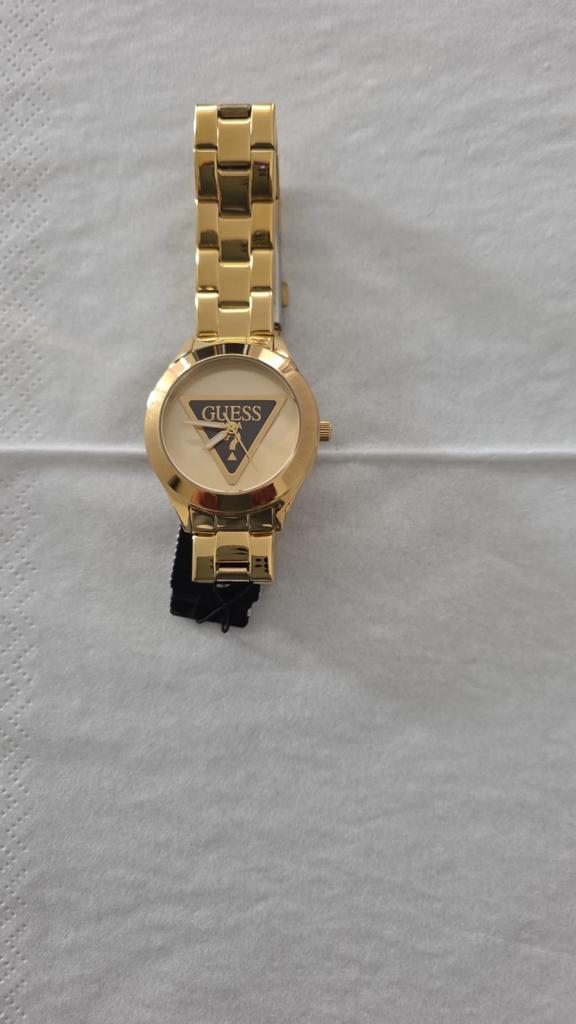 Gouden Guess Dames Polshorloge - Nieuw met label, Overige materialen, Guess, Polshorloge, Nieuw