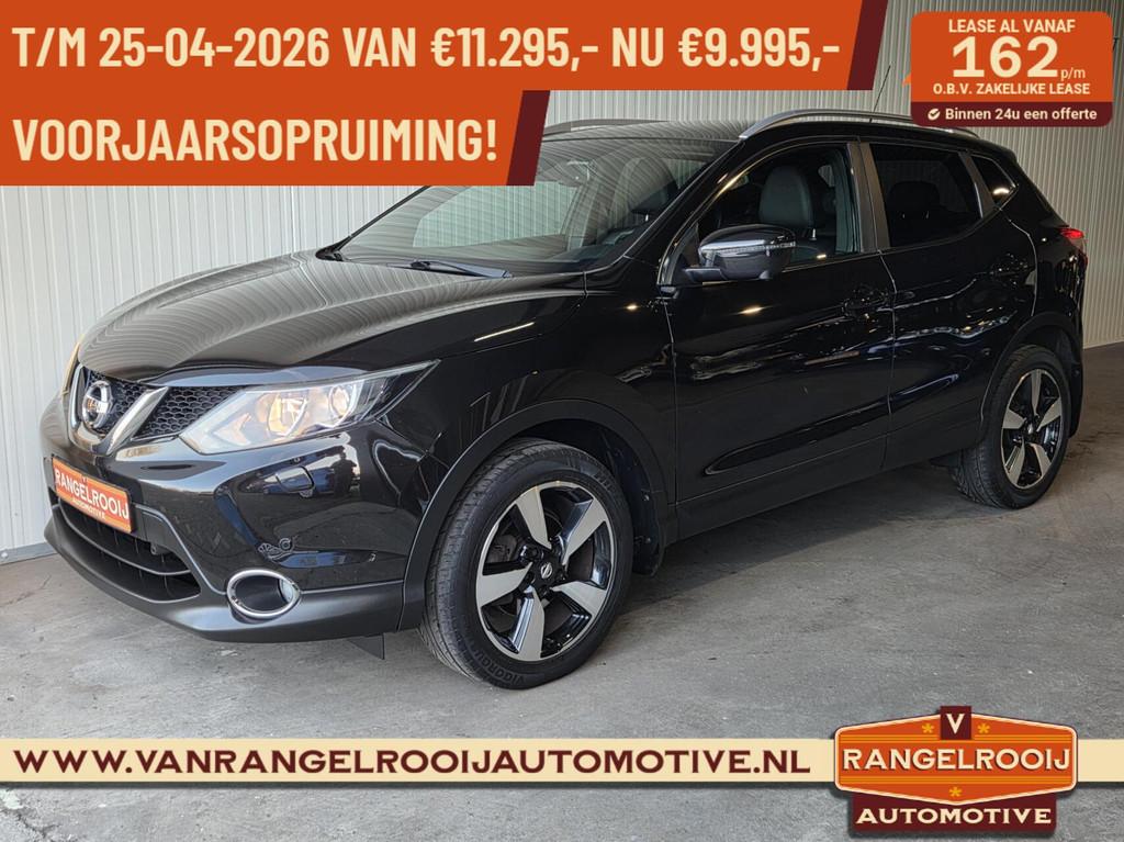 Nissan Qashqai 1.2 Tekna, pano, stoelverw., half leer, clima, Voorwielaandrijving, Gebruikt, Euro 6, 4 cilinders