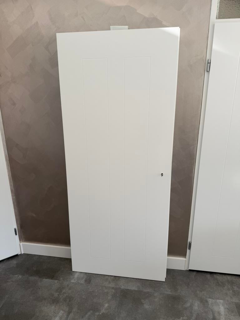 Svedex lijndeur 83201,5 Rechts, toiletslot, Extra wit, Doe-het-zelf en Verbouw, Deuren en Horren, Ophalen, Nieuw, Binnendeur, 200 tot 215 cm