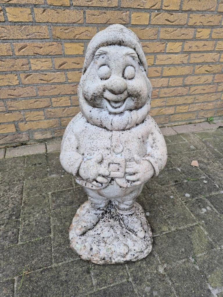 Betonnen Tuinbeeld Disney dwerg, Ophalen, Gebruikt, Beton, Tuinkabouter