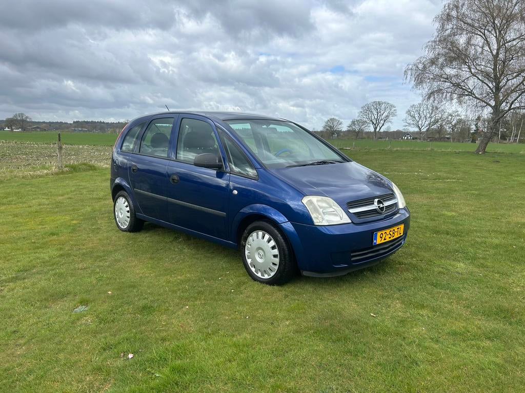 Opel Meriva 1.6 16V Automaat 2005 Blauw Nieuwe Apk, Auto's, Euro 5, Stof, Zwart, 4 cilinders