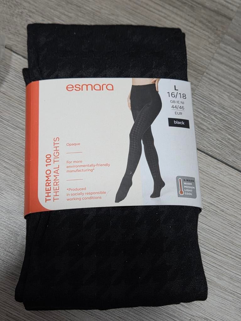 Esmara Thermo 100 Panty - Zwart - Maat L (44/46), Zwart, Nieuw, Maat 44/46 (L), Panty