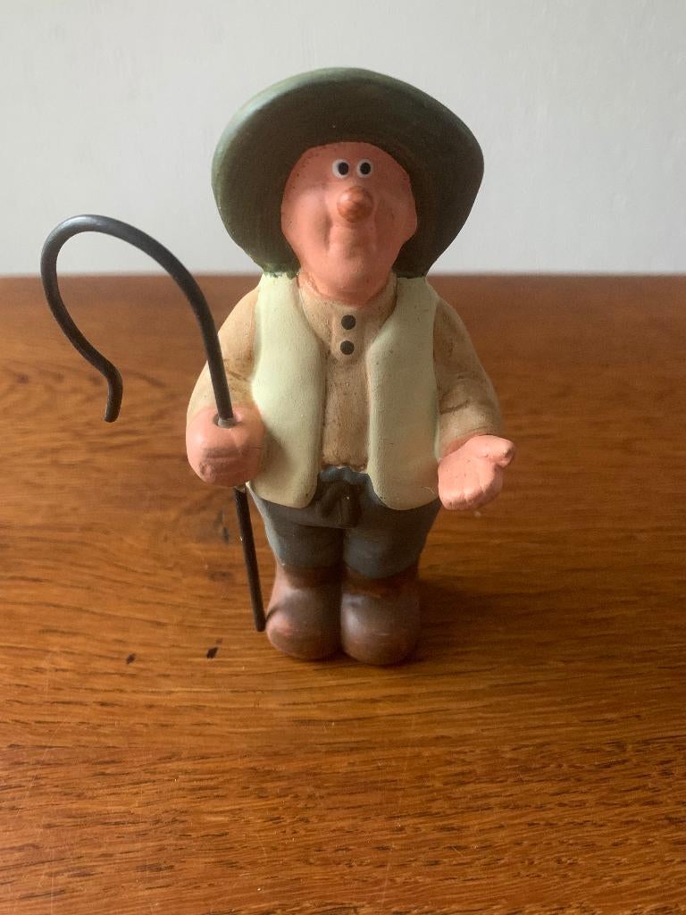 "Mannetje met Wandelstok / Schaapherder" van Keramiek Nieuw, Ophalen of Verzenden, Nieuw, Porselein, Bestek