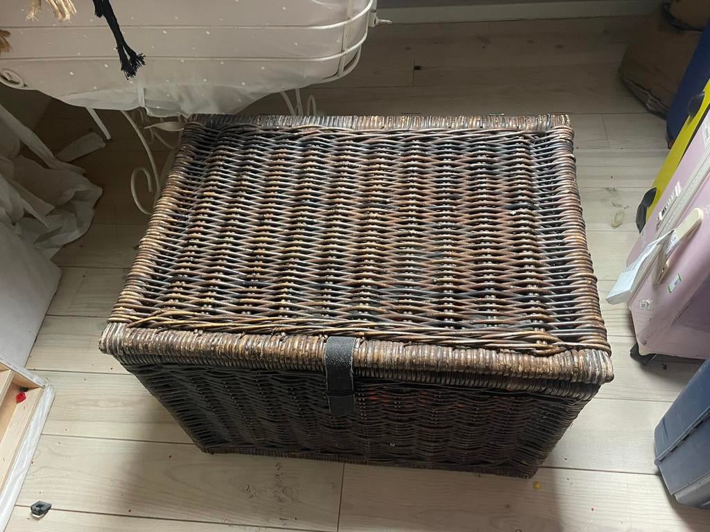 Grote rieten kist, Ophalen, Zo goed als nieuw, 50 tot 100 cm, Minder dan 50 cm