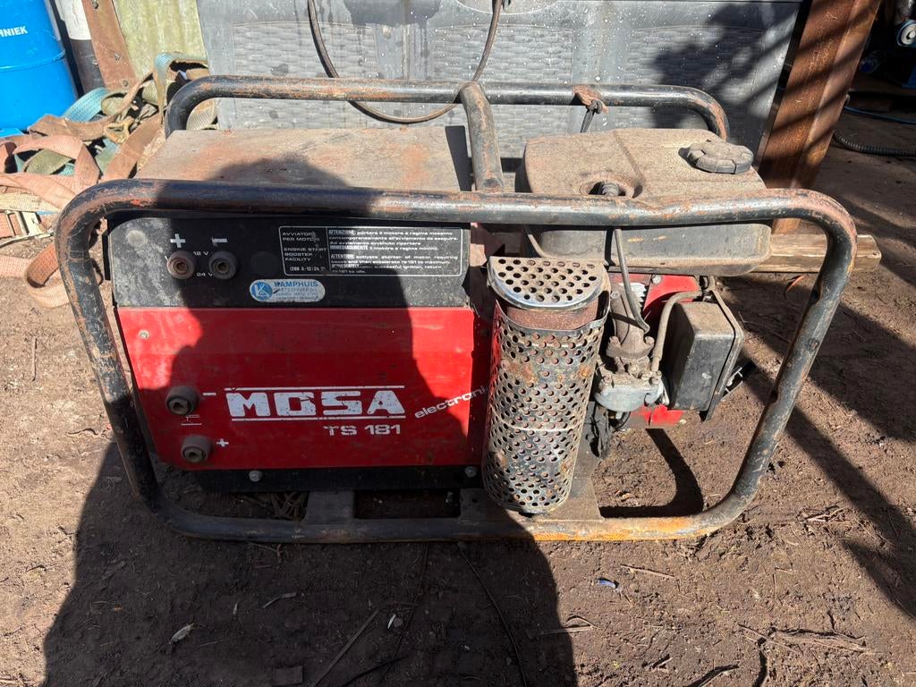 Mosa benzine las aggregaat 220v 380v, Ophalen, Zo goed als nieuw
