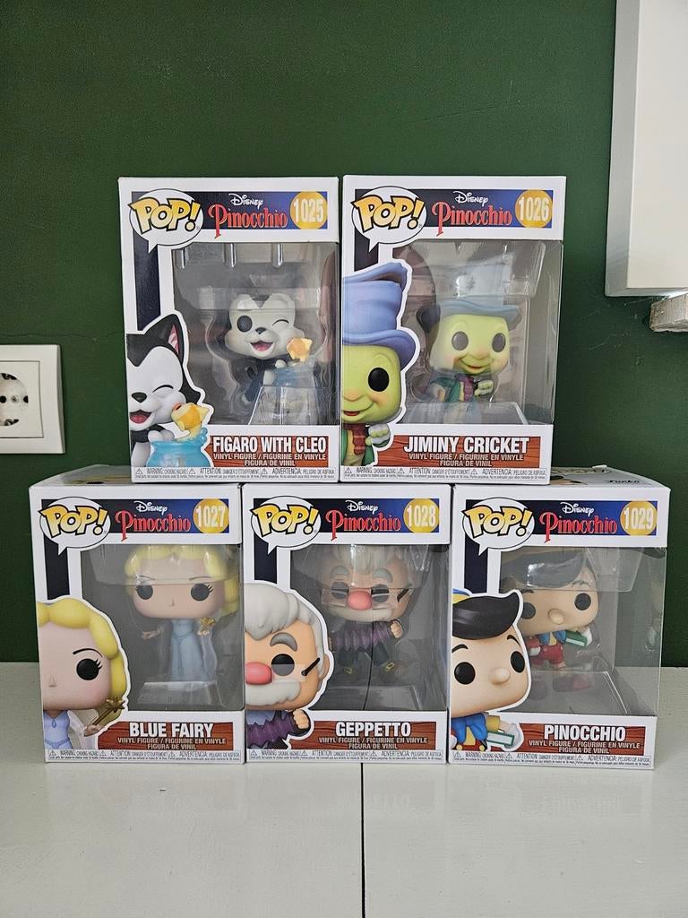Funko Pop! Disney Pinokkio Complete Set (1025-1029), Ophalen of Verzenden, Nieuw