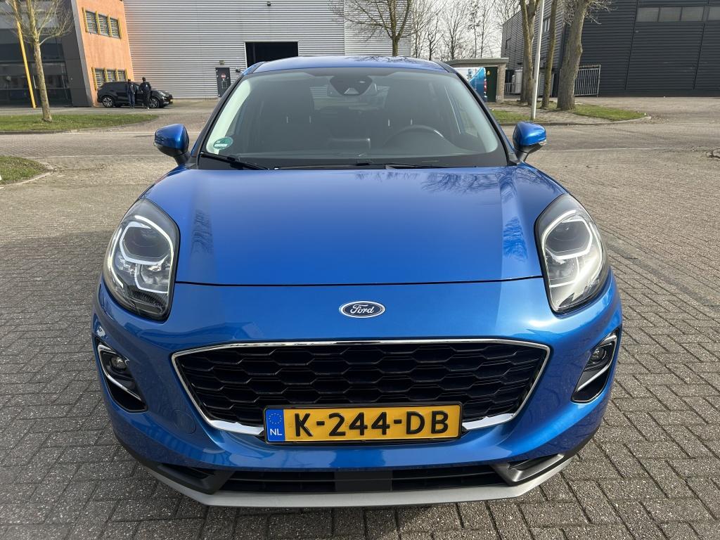 Ford Puma 1.0 EB Hyb. Tit. X NAVI STOELVW STUURVW CAMERA., Stof, Euro 6, Blauw, 3 cilinders