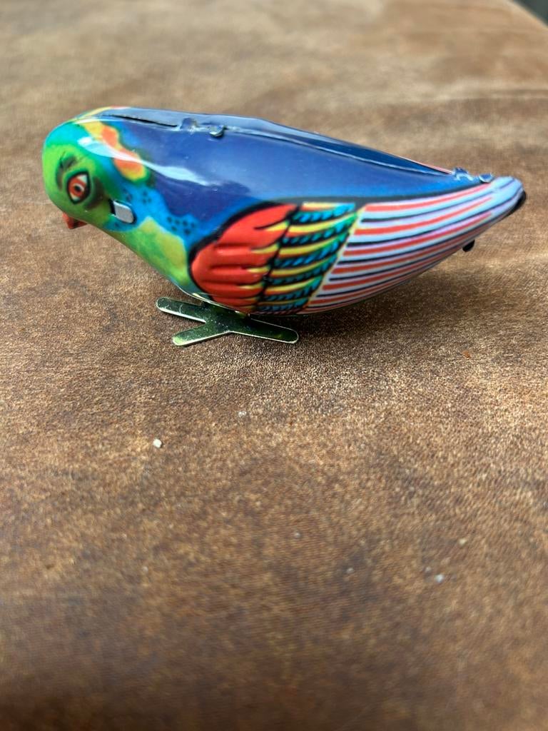 Blikken opwind vogel, Antiek en Kunst, Antiek | Speelgoed, Ophalen of Verzenden