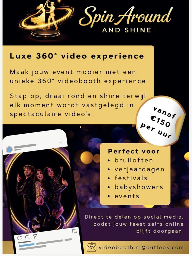 Videobooth te huur, Ophalen of Verzenden, Zo goed als nieuw