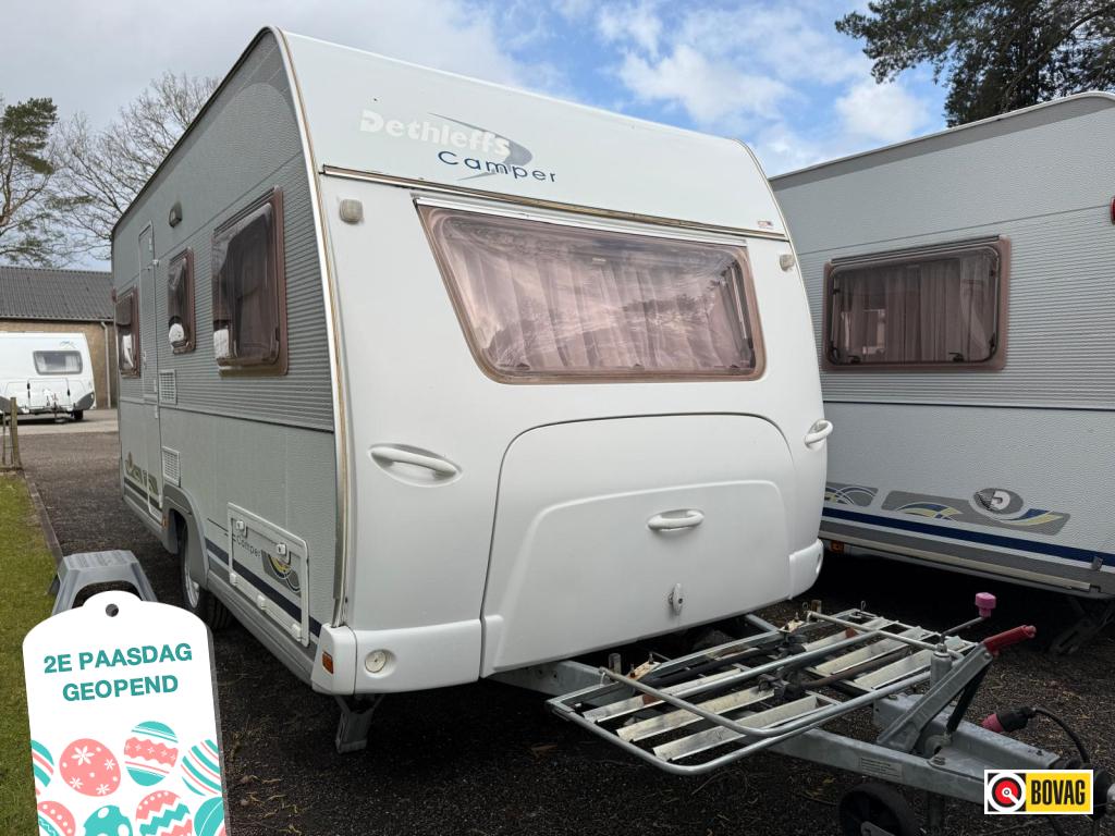 Dethleffs Camper 460 T +voortent+fietsenrek, Overige typen, Rondzit, 750 - 1000 kg, Ringverwarming