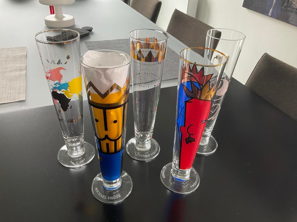 Ritzenhoff bierglazen 5 stuks, Ophalen