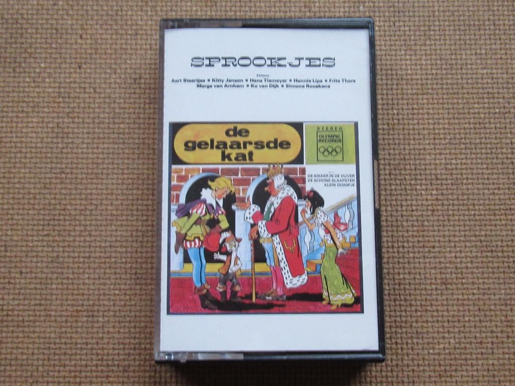 Sprookjes cassettebandje - De Gelaarsde Kat, Verzenden, Kinderen en Jeugd, 1 bandje, Zo goed als nieuw