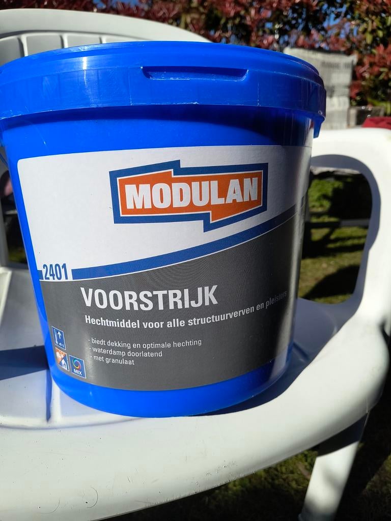 Modulan Voorstrijk 10 liter, Doe-het-zelf en Verbouw, Verf, Beits en Lak, Nieuw, Wit, Ophalen
