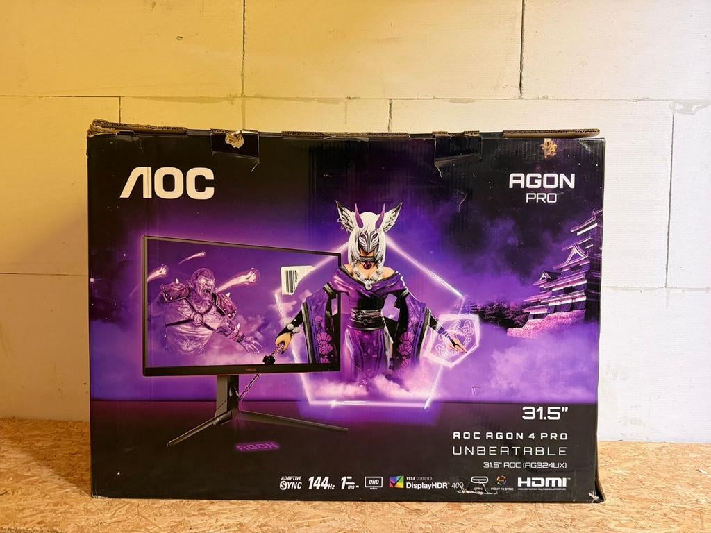 AOC AGON Pro AG324UX - 31.5" 4K IPS Gaming Monitor, Gaming, IPS, AOC, Ophalen of Verzenden