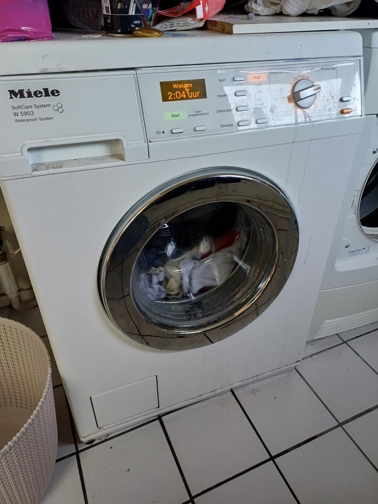 Miele W 5903 SoftCare System Wasmachine, Witgoed en Apparatuur, Wasmachines, Gebruikt, Voorlader, 8 tot 10 kg, 85 tot 90 cm, 1200 tot 1600 toeren