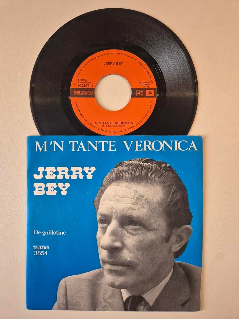 Jerry Bey-M'n tante Veronica, Ophalen of Verzenden, Zo goed als nieuw, Overige formaten, Levenslied of Smartlap