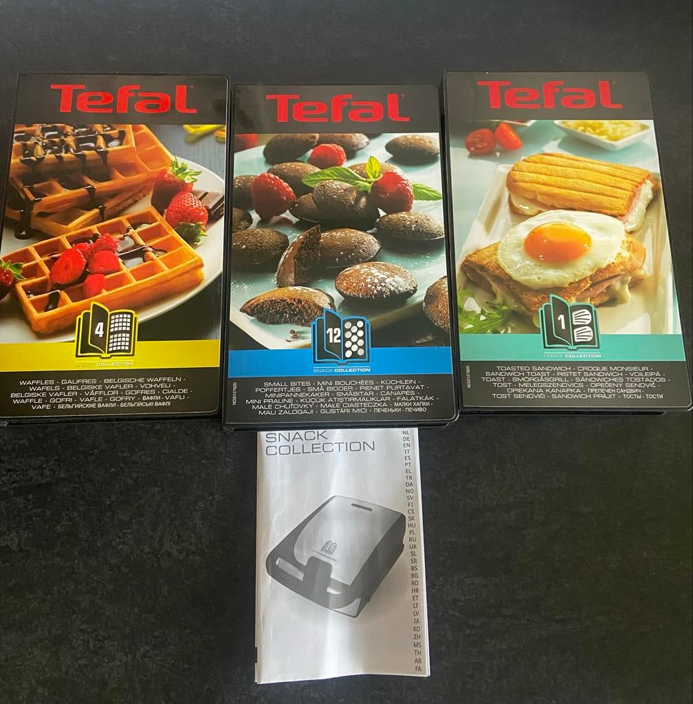 Tefal Snack Collection platen set van 3 (SW02-M), Ophalen of Verzenden, Nieuw