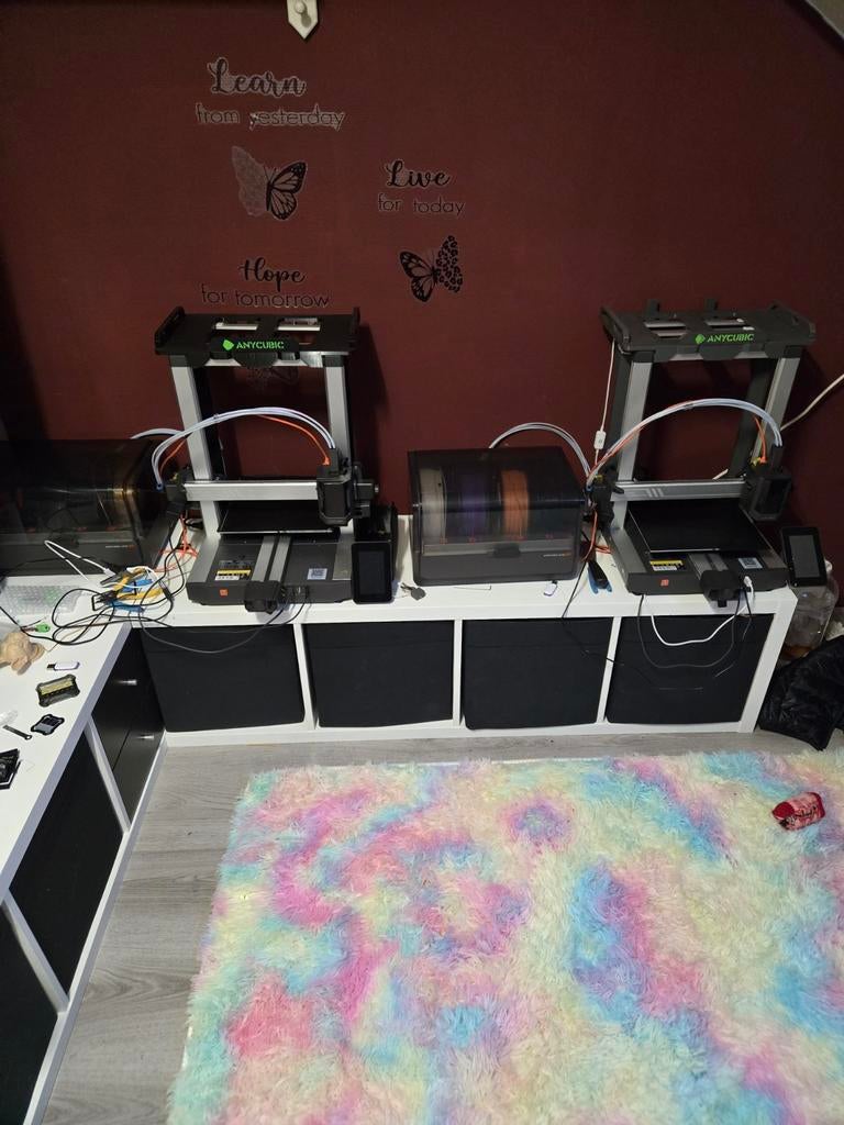 2x anycubic kobra 3 V2 Combo inclusief 50 a 60kg filament, Computers en Software, 3D Printers, Ophalen, Ingebouwde Wi-Fi, Zo goed als nieuw