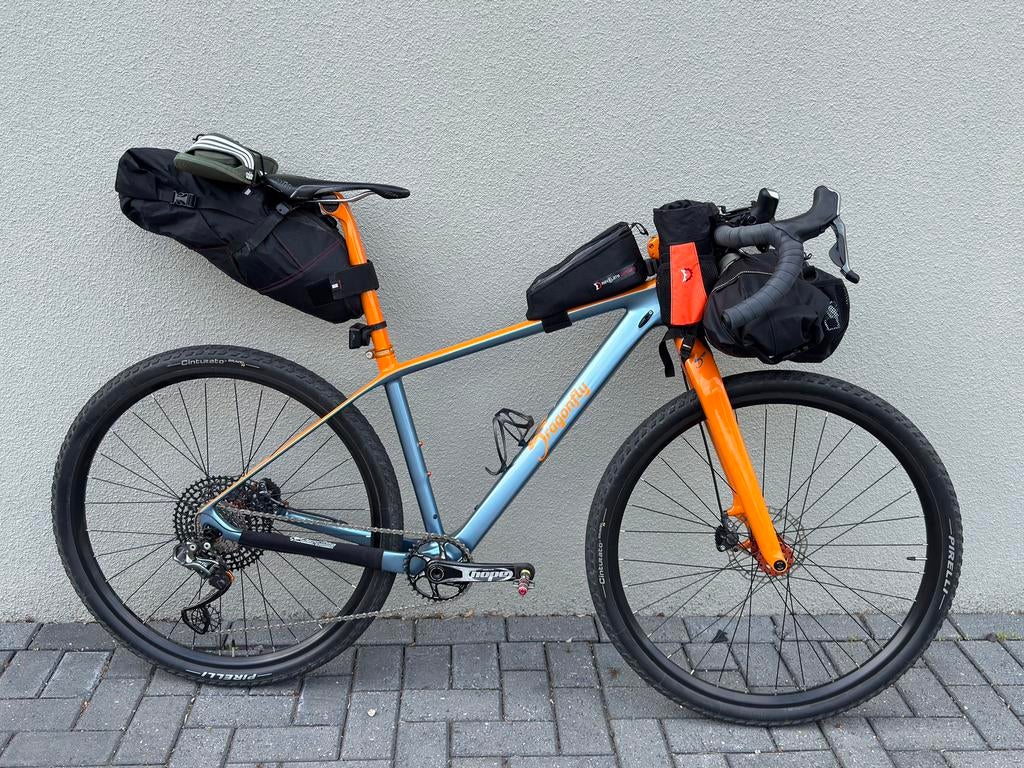 Unieke Dragonfly Gravelbike. Carbon frame, 49 tot 53 cm, Zo goed als nieuw, Geen vering, Ophalen