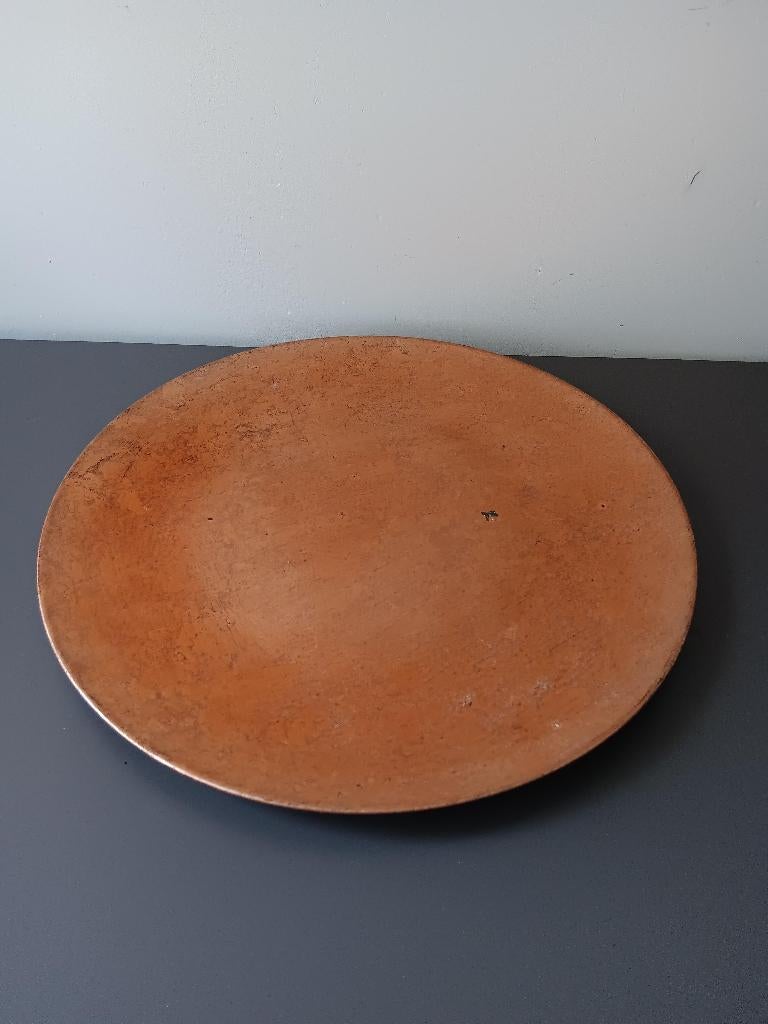 Goudkleurige decoratieve schaal kunststof, Kunststof, Gebruikt, Schaal, Rond