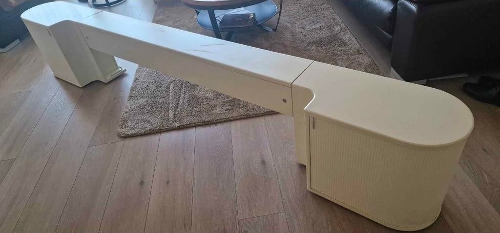 Gratis Achterwand Auping Auronde 1000, wit, 180x200 cm, Ophalen, Wit, Tweepersoons, Zo goed als nieuw