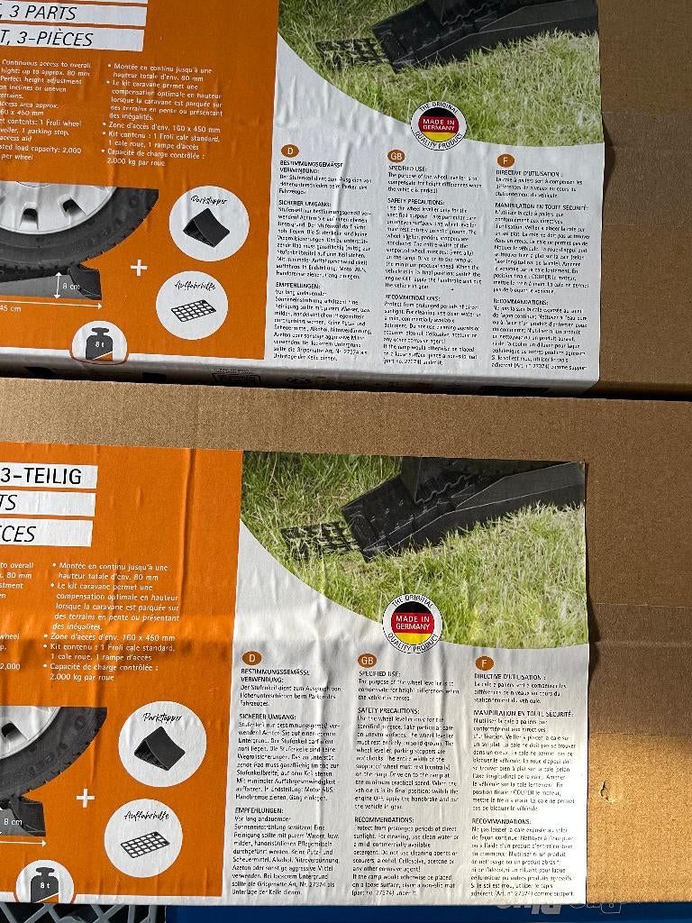 Froli 3-delige levellerset caravan (nieuw in verpakking), Ophalen of Verzenden, Nieuw