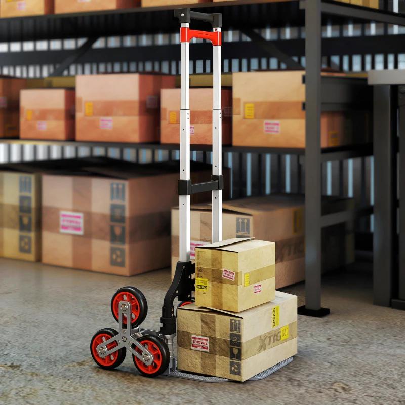 Opvouwbare Steekwagen met Trappenklimfunctie NIEUW, Doe-het-zelf en Verbouw, Transportwagens, Nieuw, Ophalen of Verzenden, A, Minder dan 60 liter