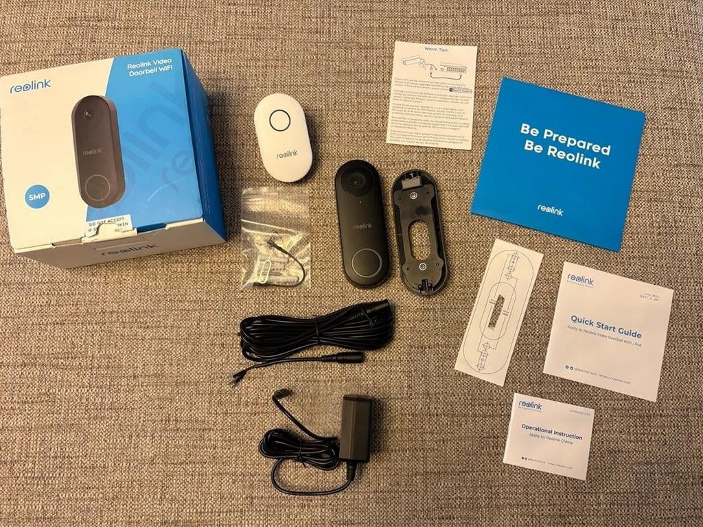 Reolink Wifi deurbel, Ophalen of Verzenden, Bewegingsdetectiesensor, Zo goed als nieuw, Draadloos