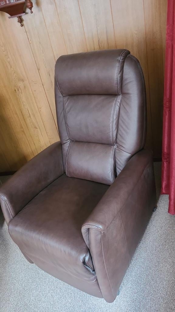 Echte Leren sta op stoel, Ophalen, Zo goed als nieuw, Leer, 75 tot 100 cm