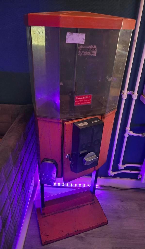 Oude snoepautomaat, Ophalen, Gebruikt