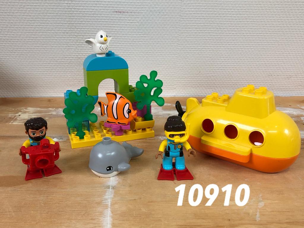 Duplo avontuur met onderzeeër duikboot 10910 (compleet) 3, Ophalen of Verzenden, Zo goed als nieuw, Complete set, Duplo