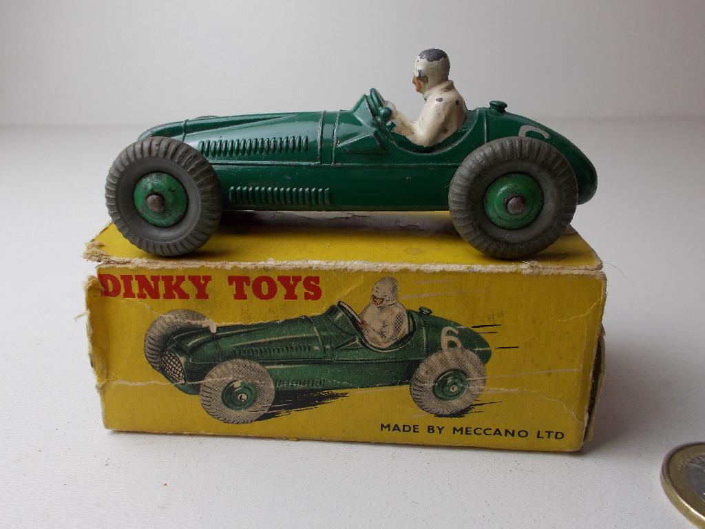 1953 Dinky Toys 23G COOPER BRISTOL FORM. 1 +ORIG. DOOSJE (J), Ophalen of Verzenden, Zo goed als nieuw, Auto, Dinky Toys
