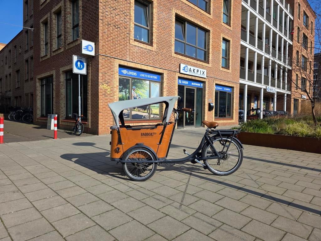 Babboe Go Bakfiets - Familie & Hondenbakfiets, 4 kinderen of meer, Ophalen of Verzenden, Zo goed als nieuw, Babboe