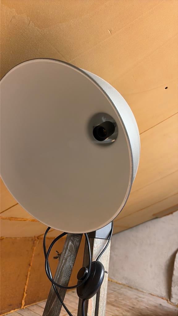 Telescoop lamp, Huis en Inrichting, Lampen | Vloerlampen, Ophalen, Zo goed als nieuw, Minder dan 100 cm