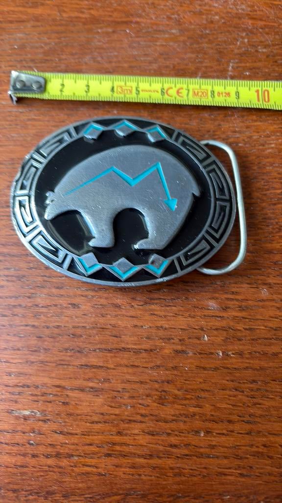 Buckle Riemgesp polar beer, Kleding | Heren, Ophalen of Verzenden, Zo goed als nieuw, Overige kleuren, Minder dan 95 cm