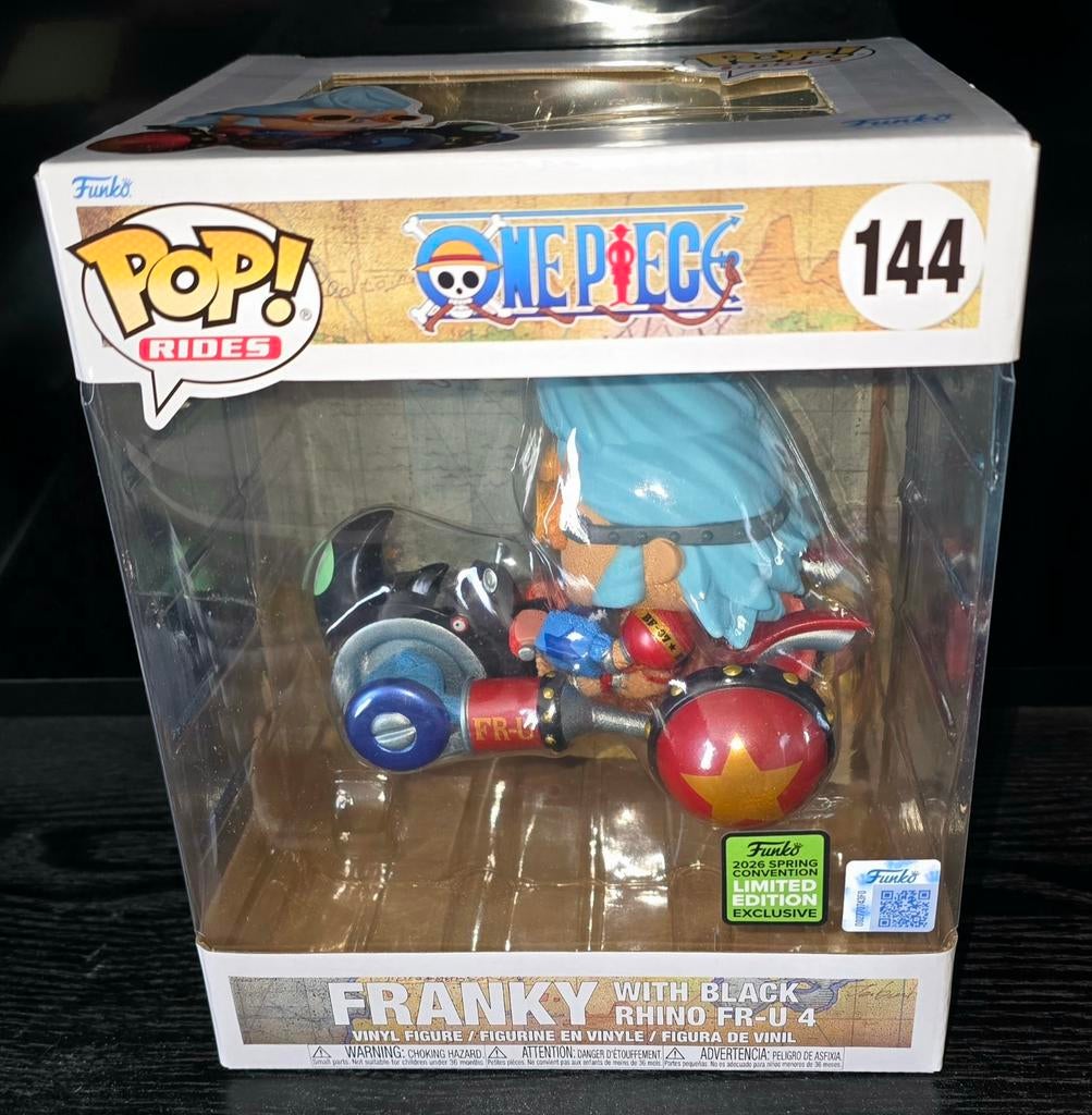 Funko Pop! 144 Franky with Black Rhino (One Piece) Ltd, Ophalen of Verzenden, Nieuw