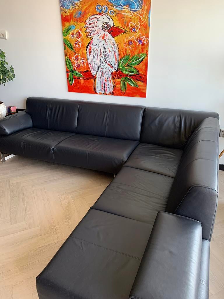 Design “ ROLF BENZ “  Leren hoekbank-Lounge, Ophalen, Gebruikt, Leer, Design Bank van een zeer gerenomeerd Merk.