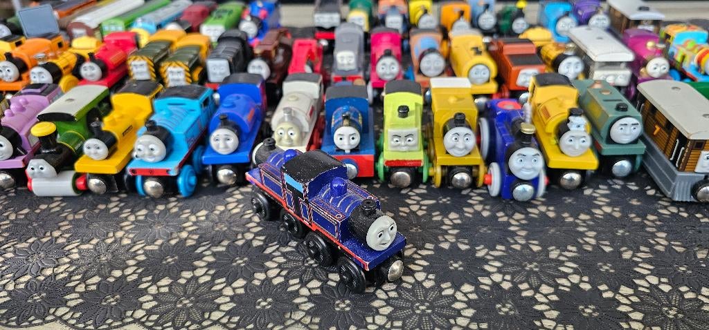 Thomas de trein Hout Jut en Jul Mighty mac, Ophalen of Verzenden, Zo goed als nieuw