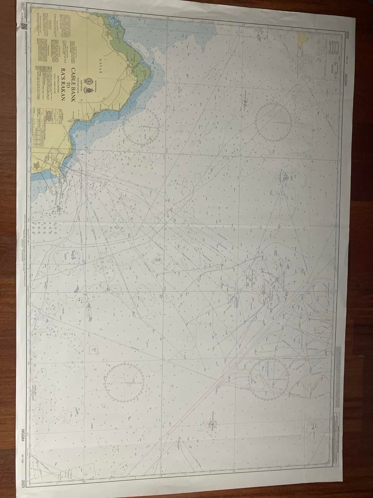 Zeekaart Cable Bank to Ra's Rakan, Gelezen, Overige gebieden, 2000 tot heden, Ophalen of Verzenden