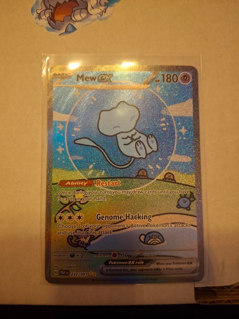 Mew EX 232/091 Paldean Fates Pokémon kaart, Ophalen of Verzenden