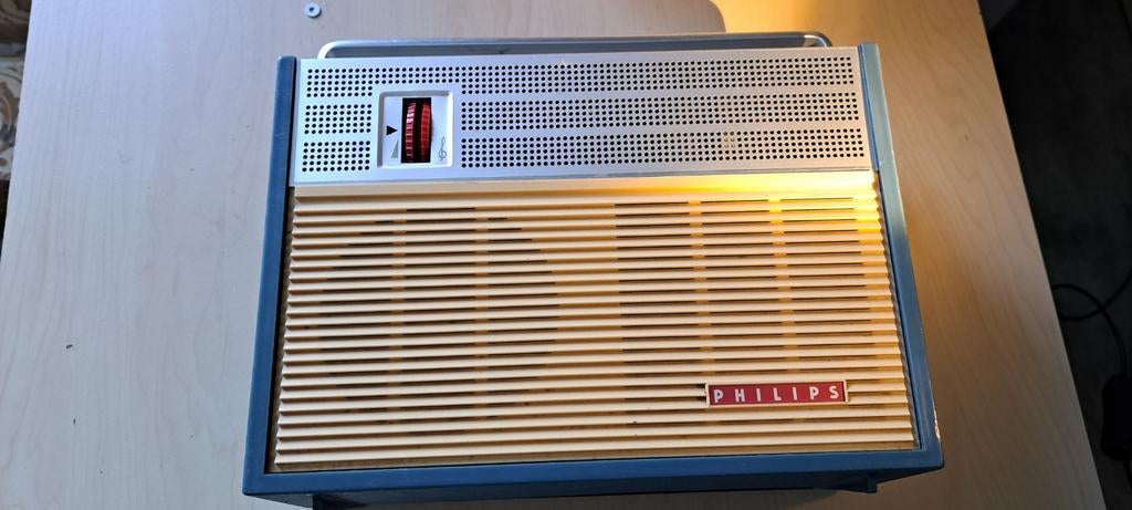 Vintage Philips Platenspeler - Draagbaar en Compleet, Audio, Tv en Foto, Platenspelers, Ophalen, Gebruikt, Platenspeler, Philips