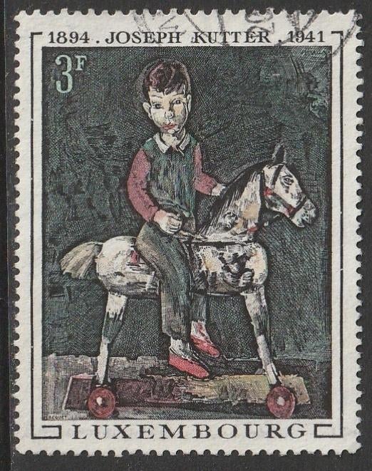 Luxemburg 1969 790 Joseph Kutter, Gest, Ophalen of Verzenden, Luxemburg, Gestempeld