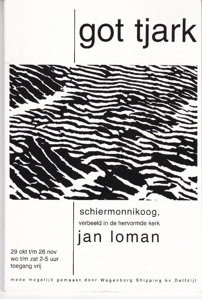 Jan Loman - Got Tjark - Mapje bij tentoonstelling, Ophalen of Verzenden